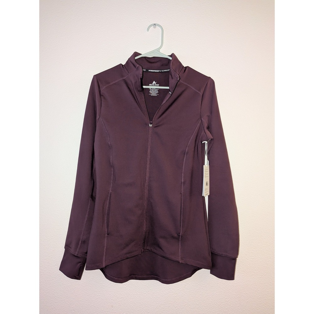 HydroFreeze X Instant Cooling Zip‎ Up Long Sleeve Womens Medium Purple